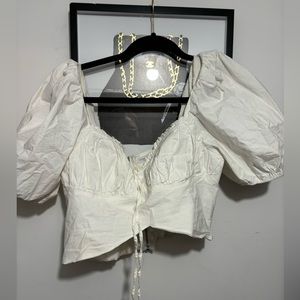 Cream blouse